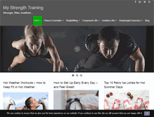 Tablet Screenshot of mystrengthtraining.com